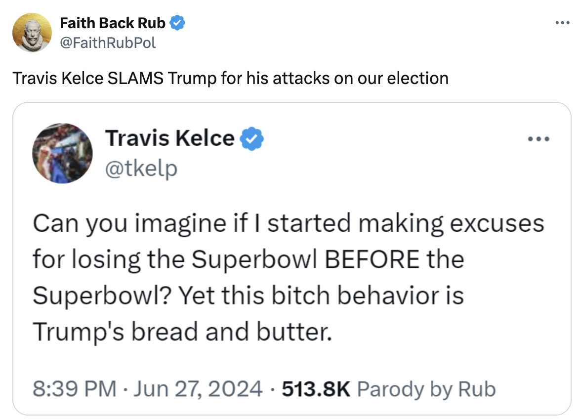 Kelce tweet free speech