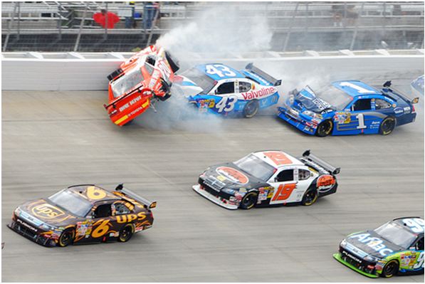 nascar wreck