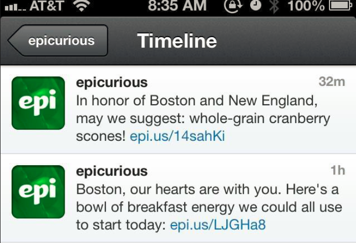 Epicurious-Tweets