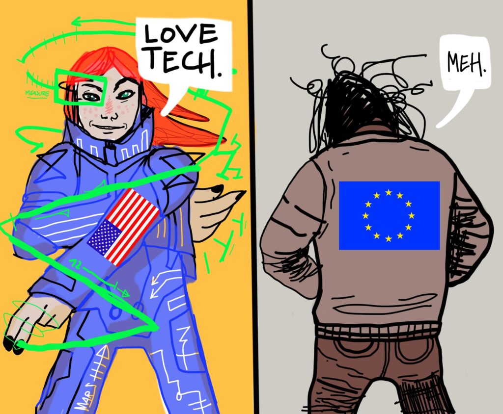 why europeans are behind in social media