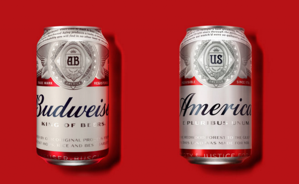 budweiser re-branding