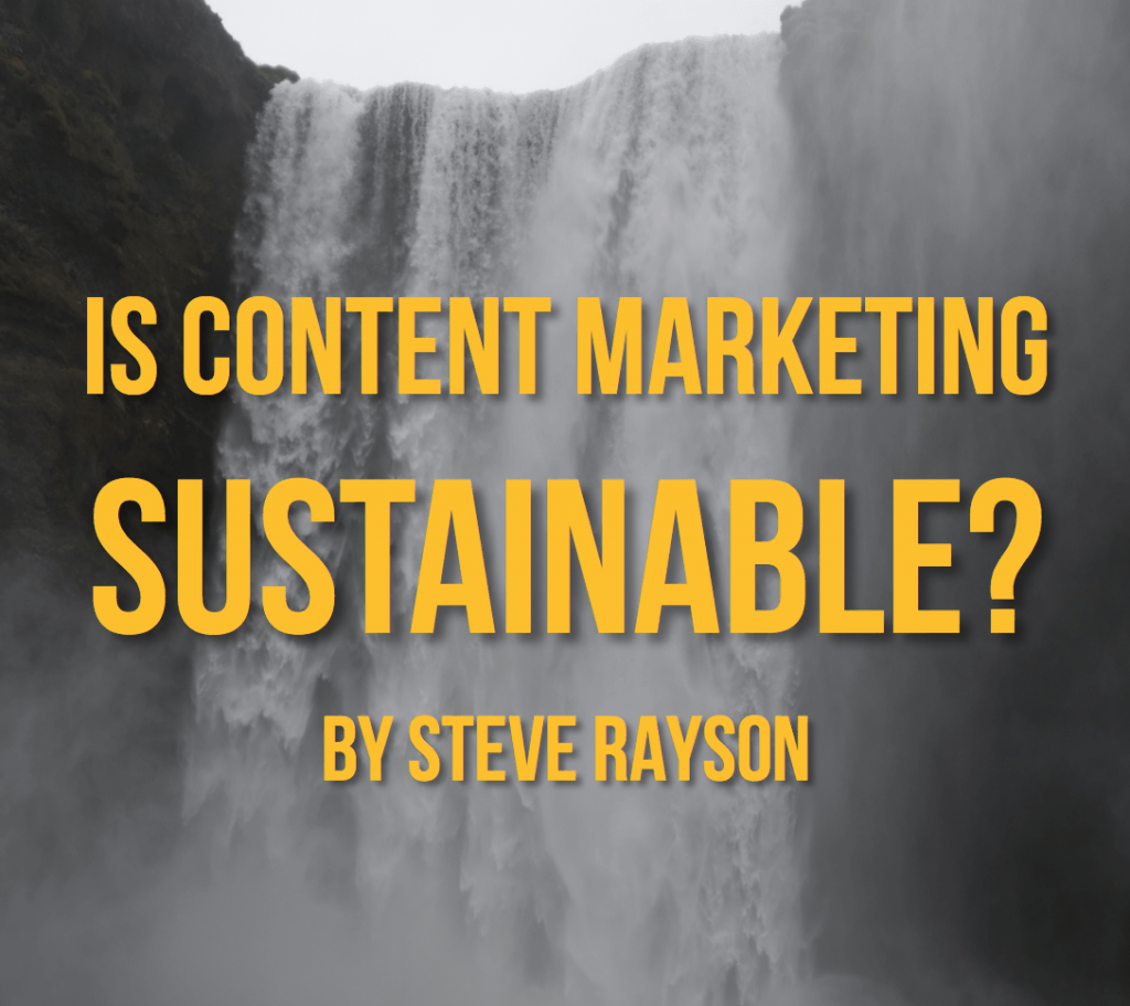 content marketing sustainable