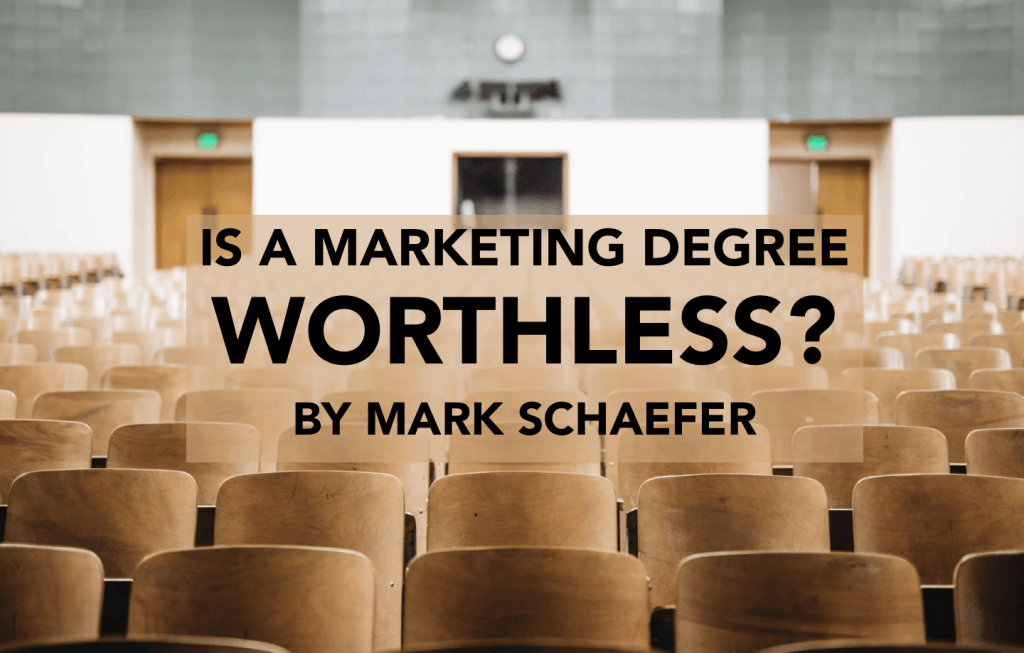 marketing degree worthless