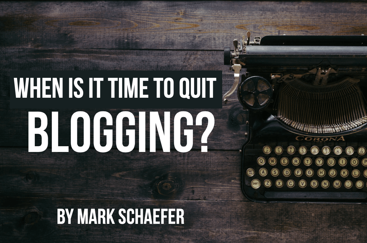 quit blogging