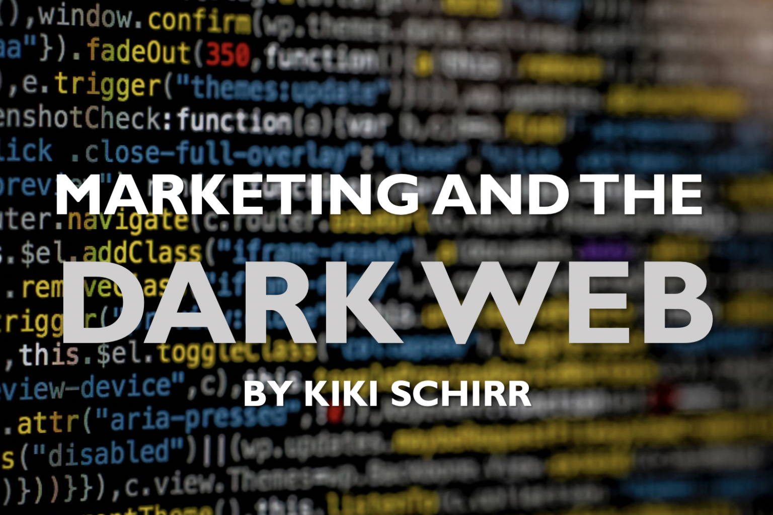Dark web market