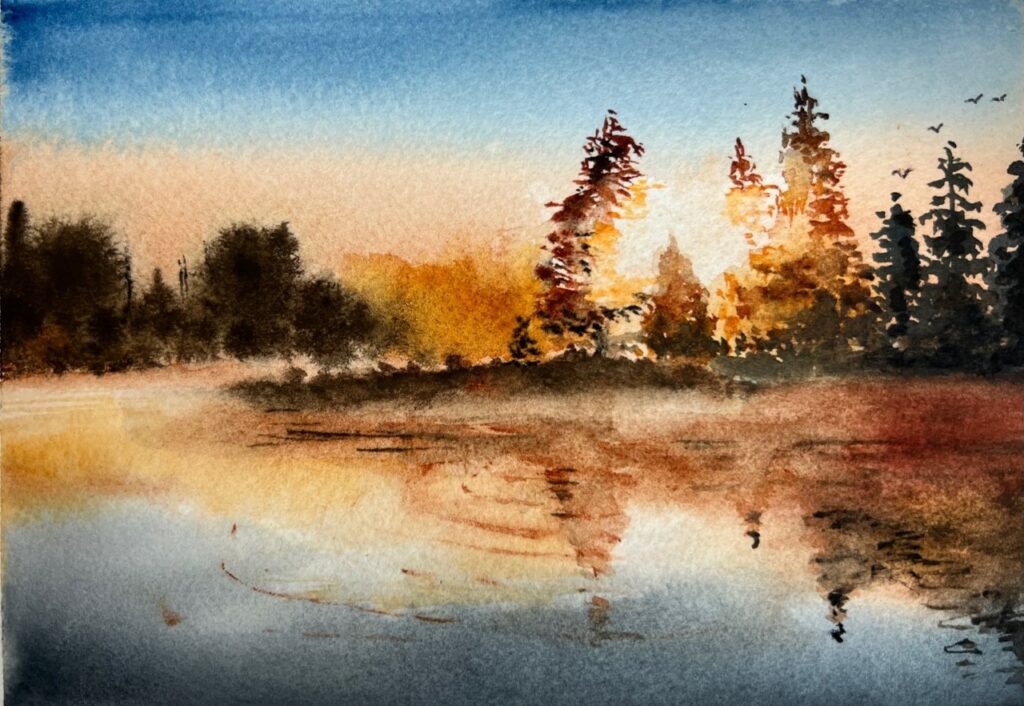 Protecting your content from AI watercolor example