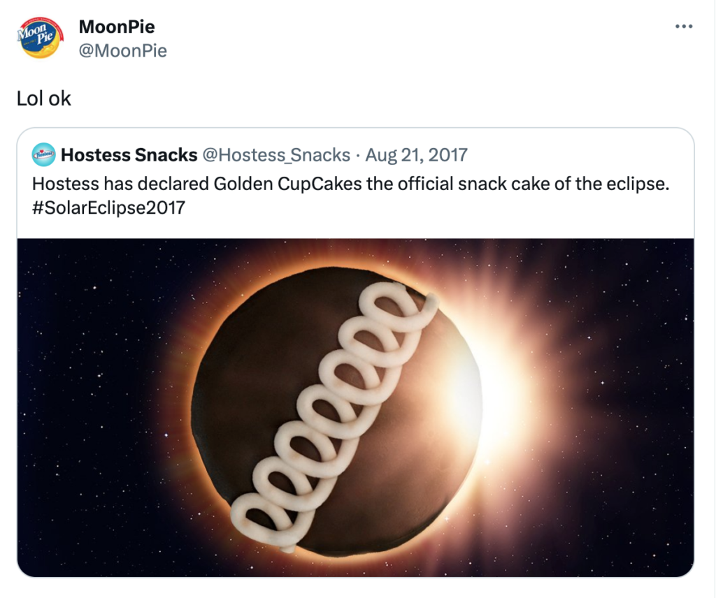 meme marketing moon pie