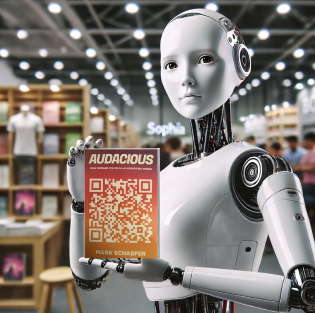 robot holding book cover