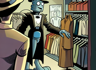 MarkSchaefer_friendly_robot_wearing_a_fedora_helping_customers__ec0a3c9f-48bc-4f84-8a87-01af90a75d5b