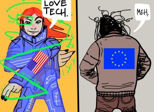 why europeans are behind in social media